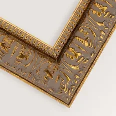 Gold frame finish